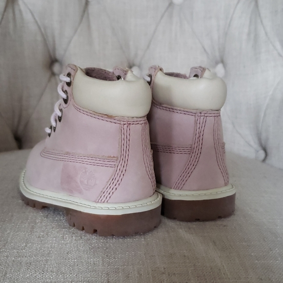Toddler Baby Timberlands Pink US size 4 - Picture 4 of 8